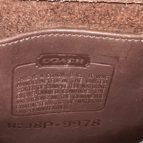 Coach Vintage Brown Small Sidepack, style number 9978 - Picture 7 of 9